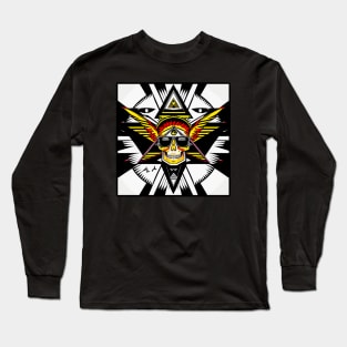 Chill Illuminati Skull Long Sleeve T-Shirt